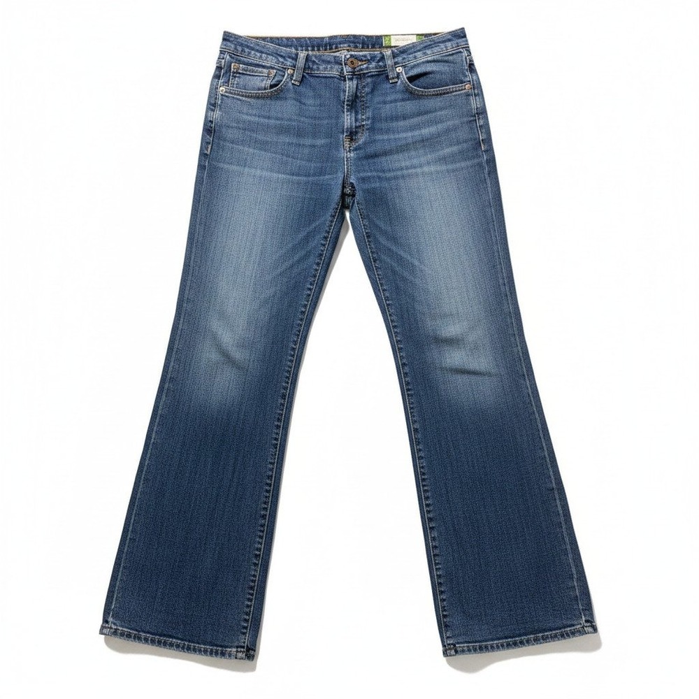 Gap Womens 12L‎ Medium Blue Essential Stretch Bootcut Jeans Vintage Casual Boho